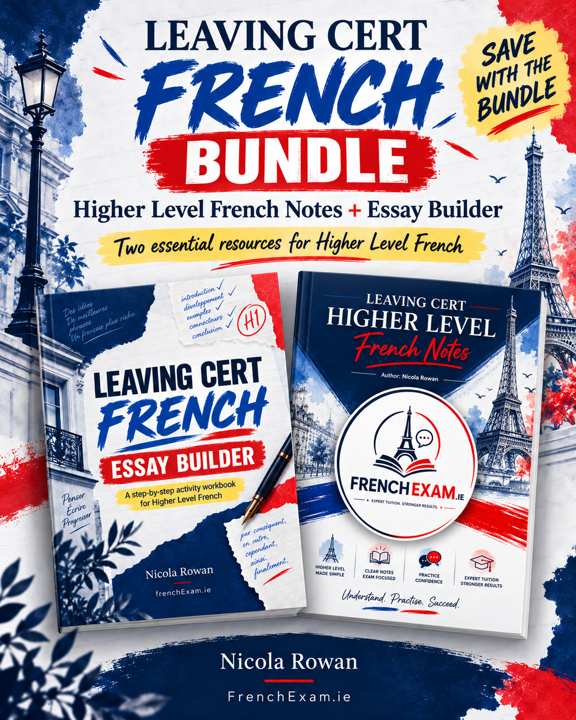 Leaving Cert French Bundle: Higher Level French Notes and the Essay Builder
